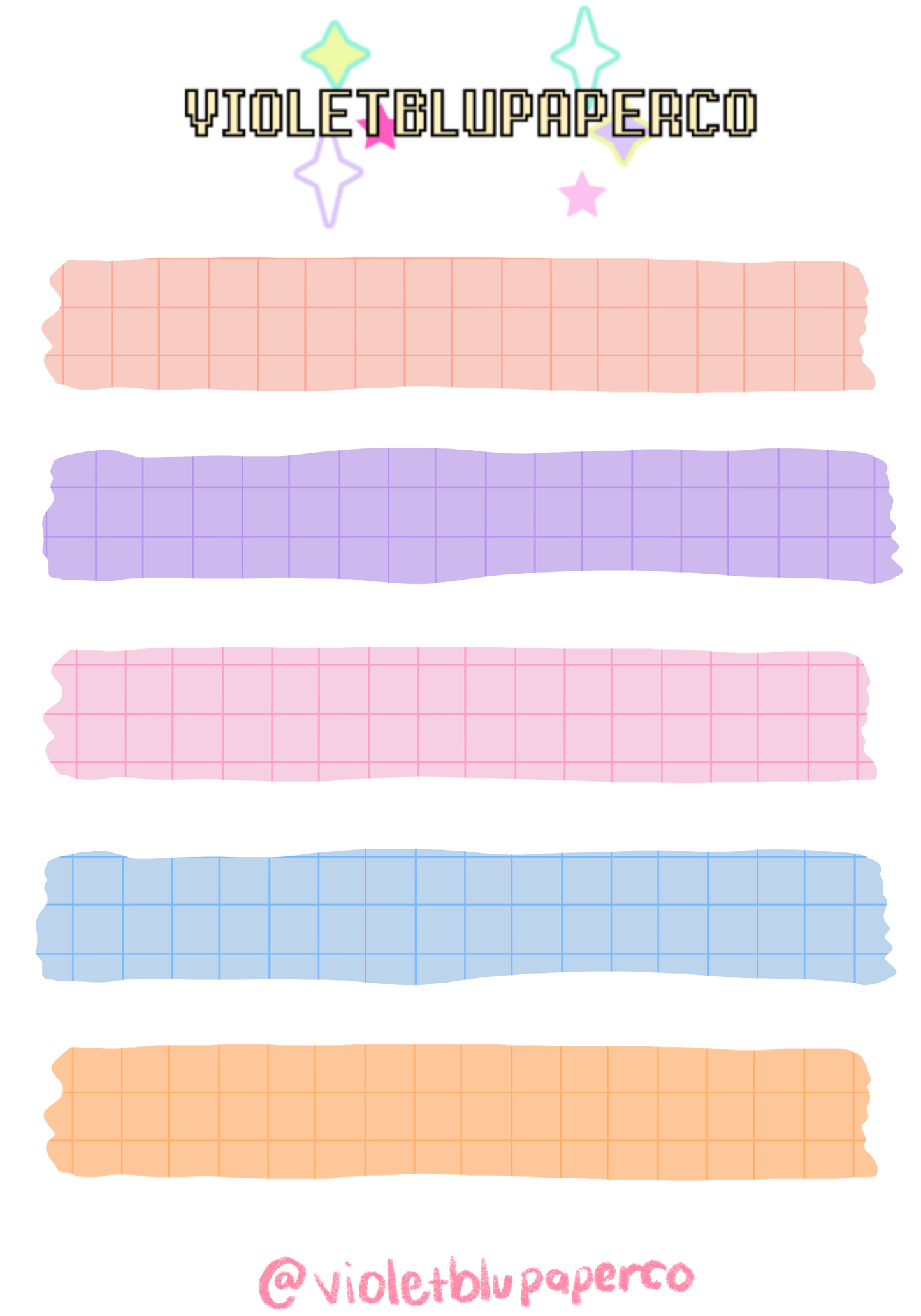 Washi strip doodle stickers