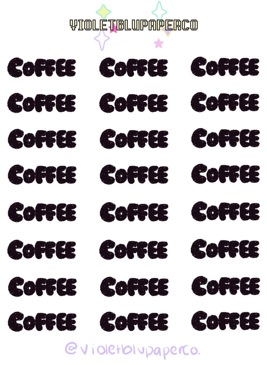 Coffee Bubble stickers