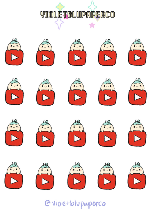 Utube Plumy Doodle stickers