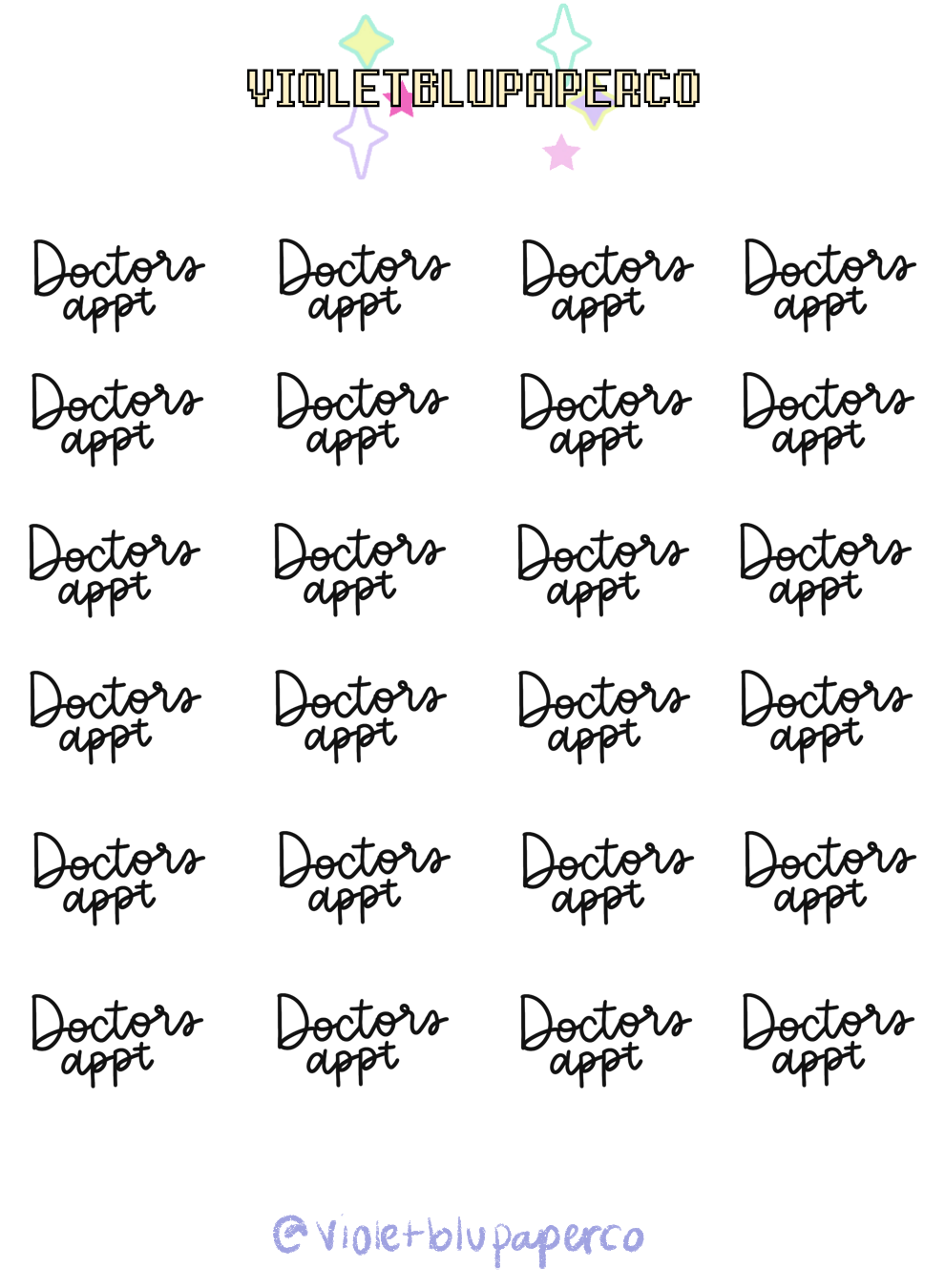 Doc Appt Script stickers