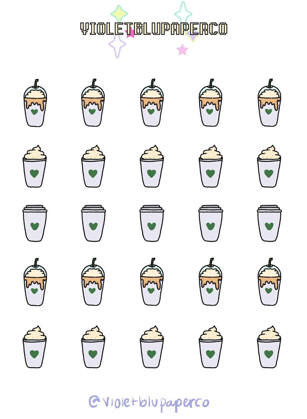 Starbies Doodle Sticker