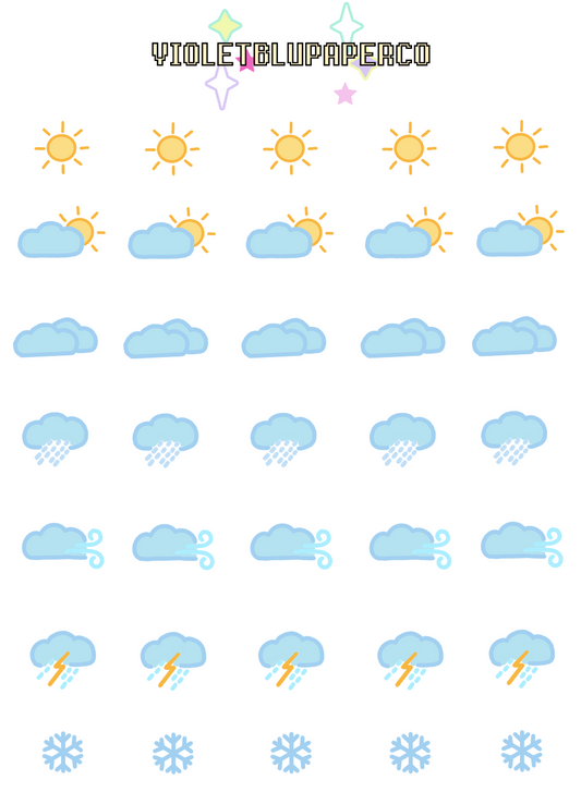 Weather Doodle Stickers