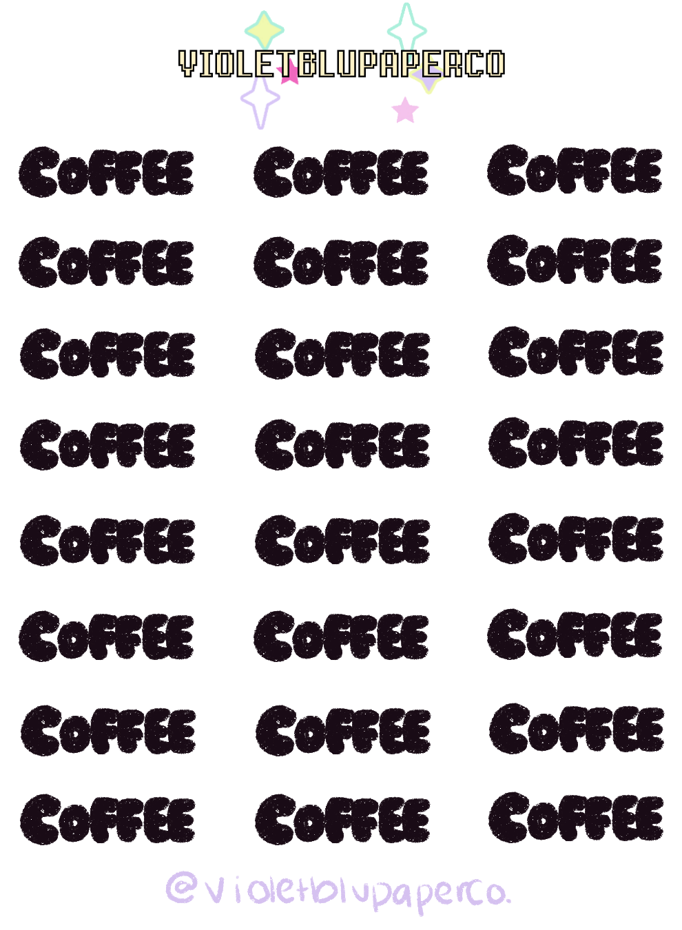 Coffee Bubble stickers