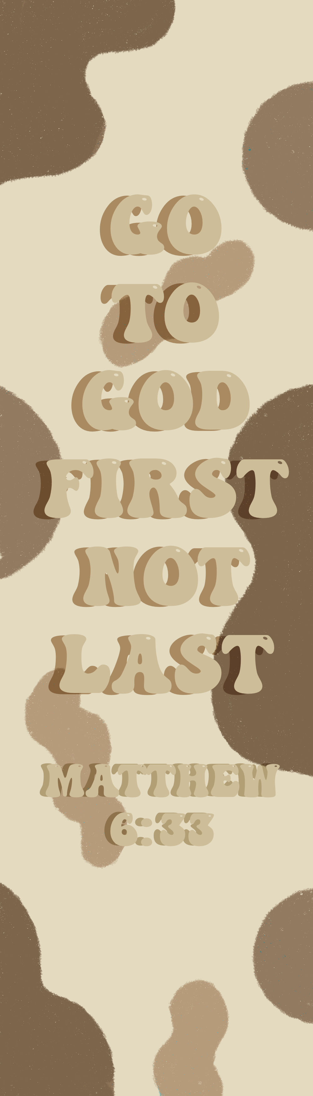 Go to God first Book mark