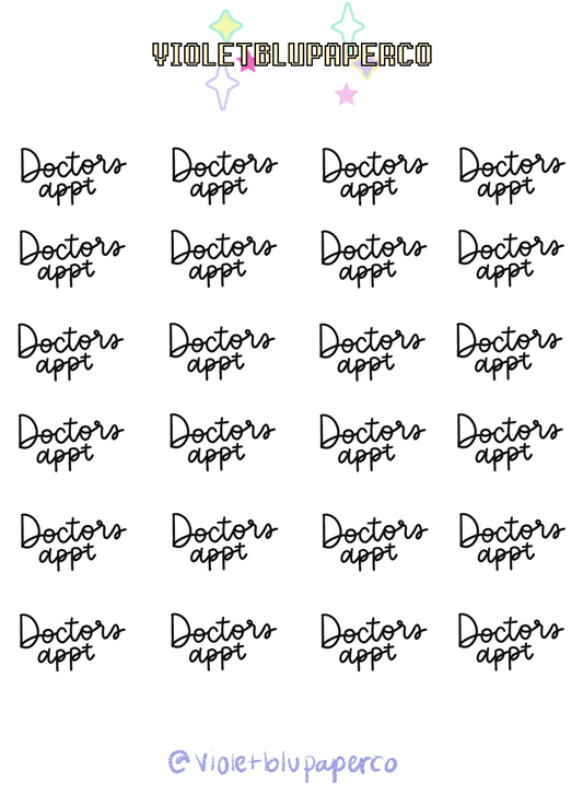 Doc Appt Script stickers