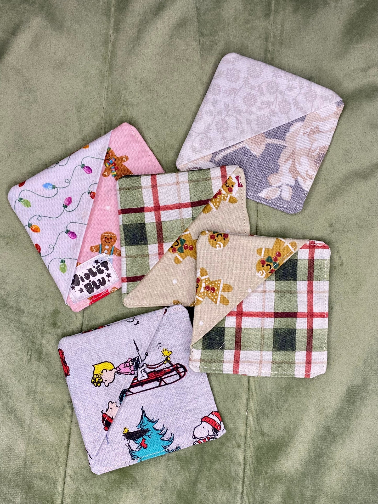 Fabric Corner Bookmarks | Handmade by Violetblu Design Co.