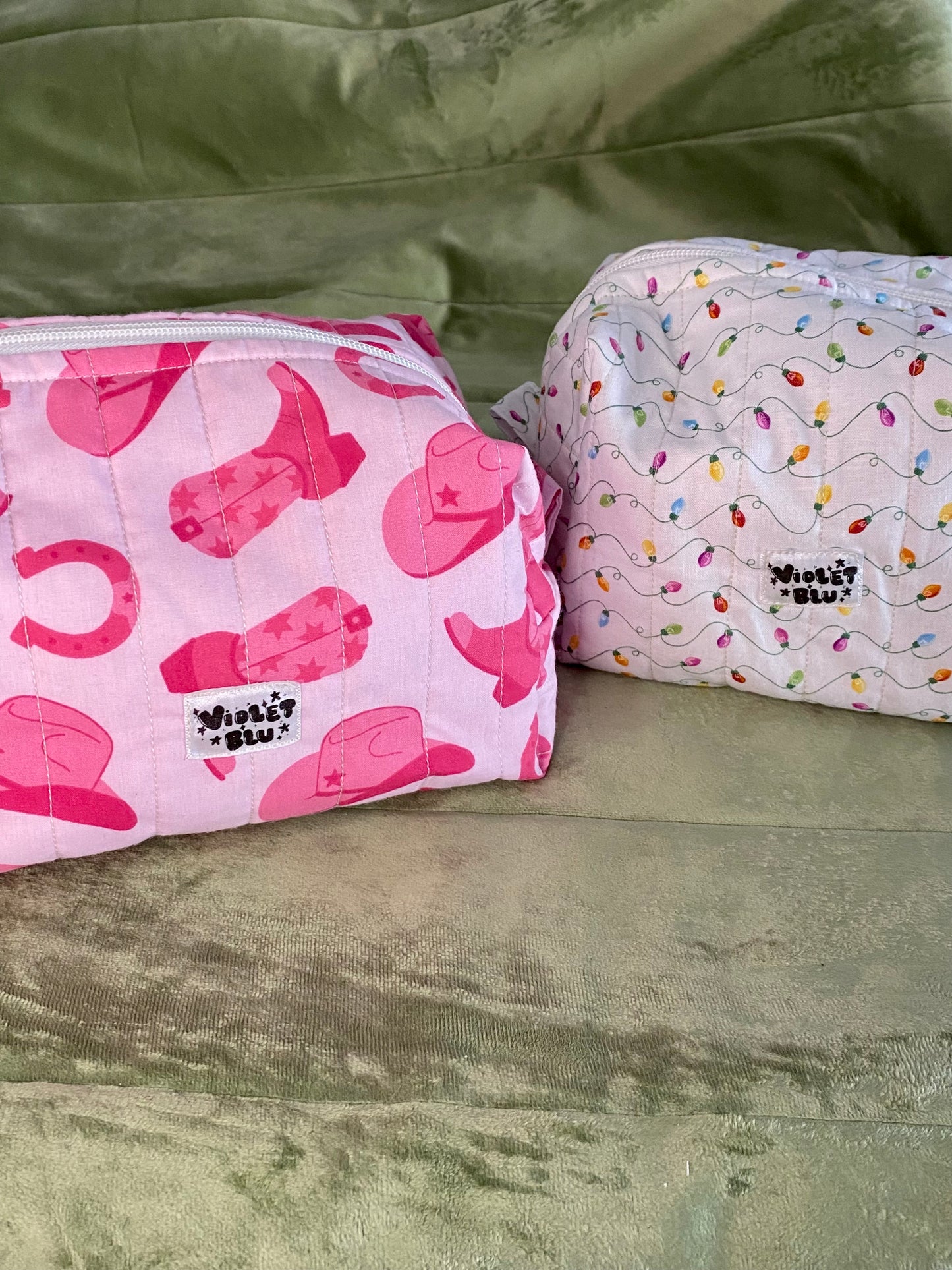 Cowgirl Boxy Zipper Pouch – Handmade | Violetblu Design Co.