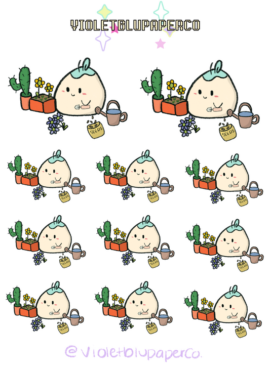 Plumy Gardening Stickers