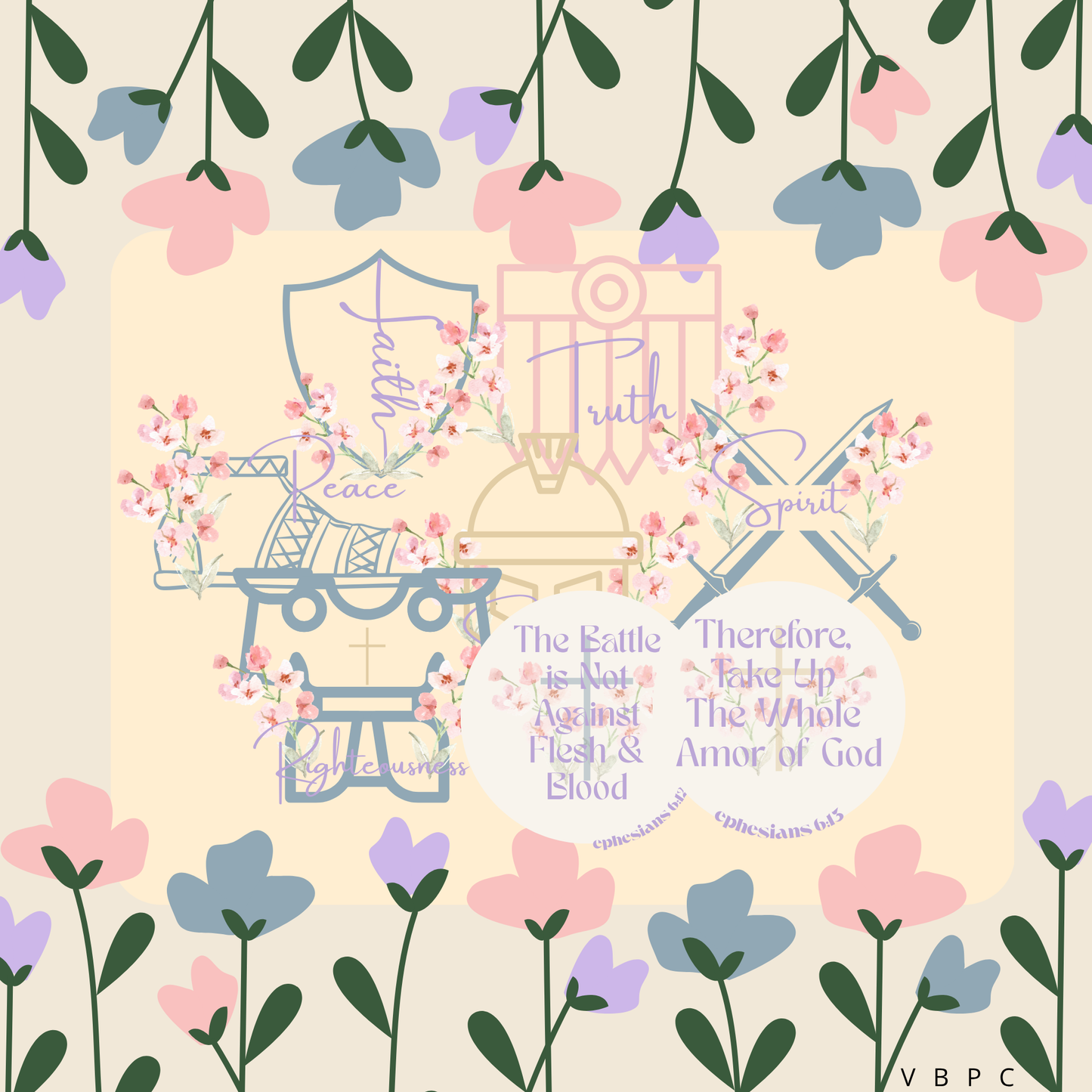 Armor of God Die Cut Sticker Pack | Faith-Based Stickers | Violetblu Paper Co.