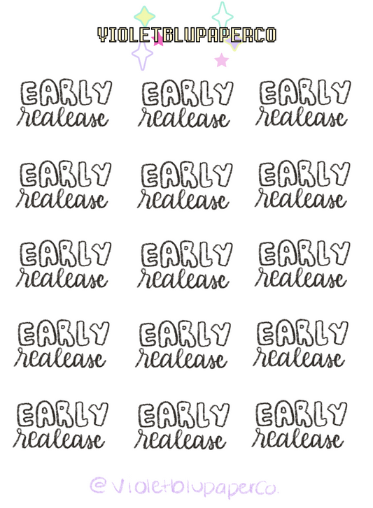 Early release Script Sticker